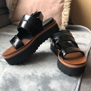 Zara Womens Platform Sandals